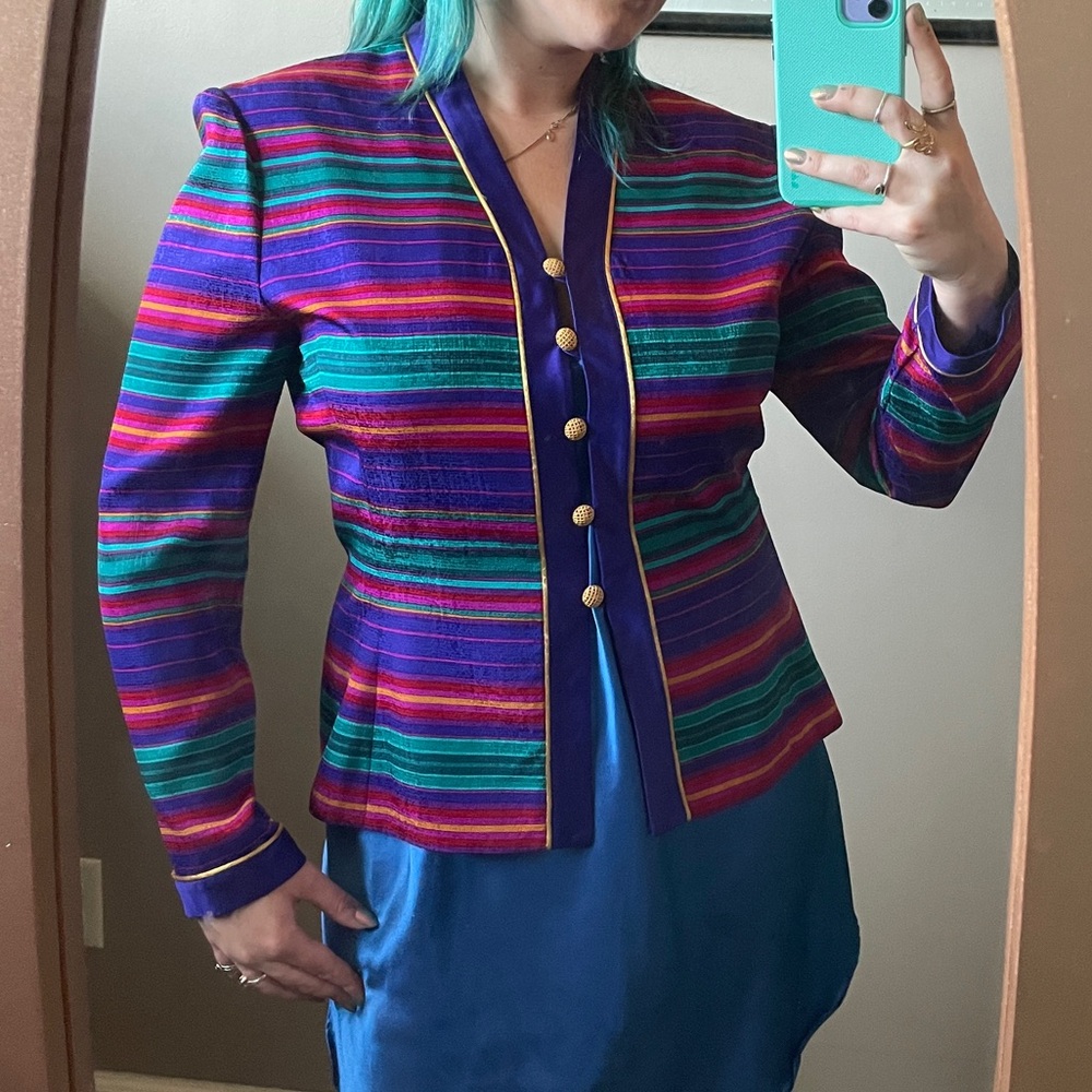 80’s vintage multi-colored blazer